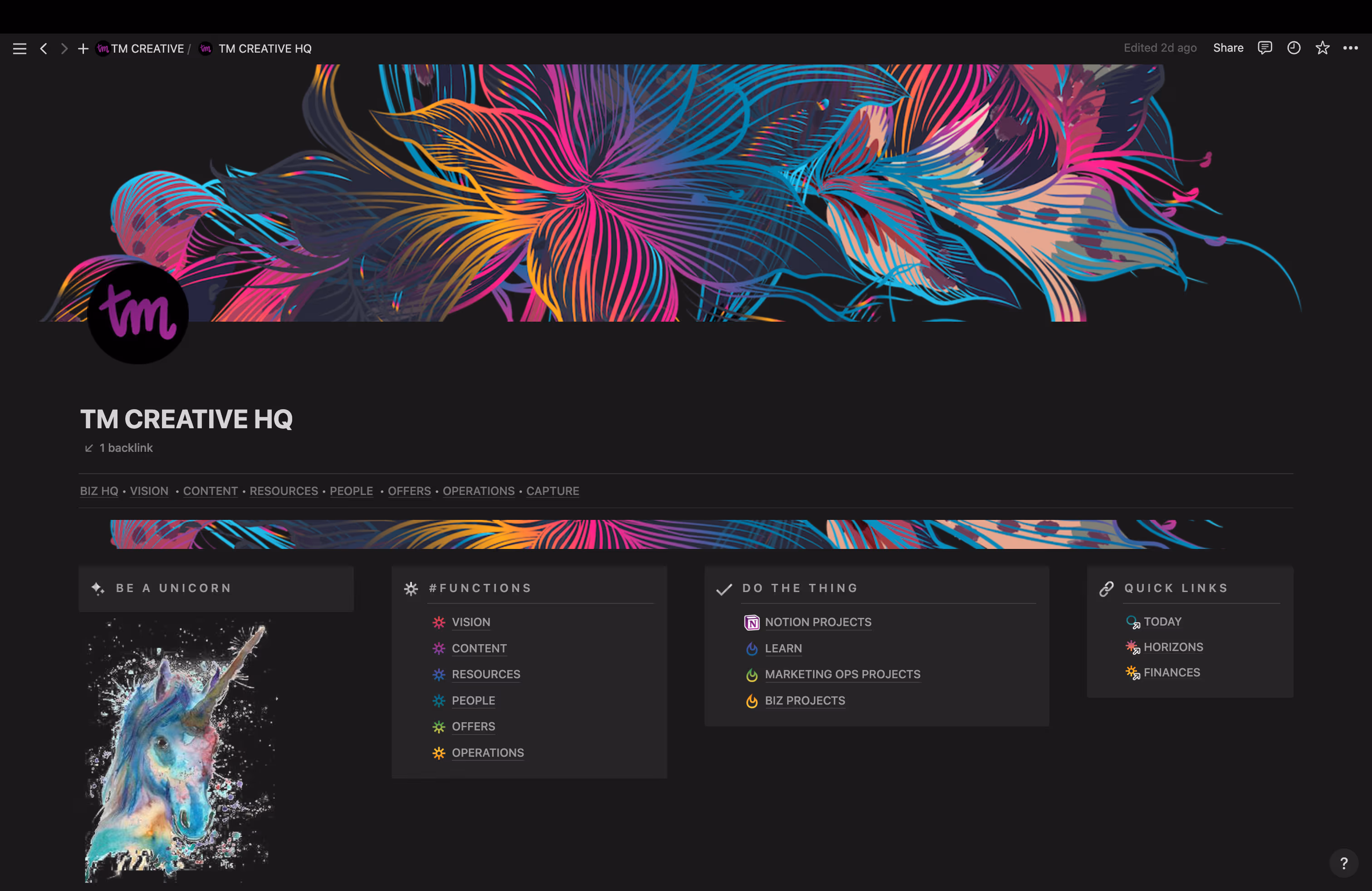 Notion Business Dashboard